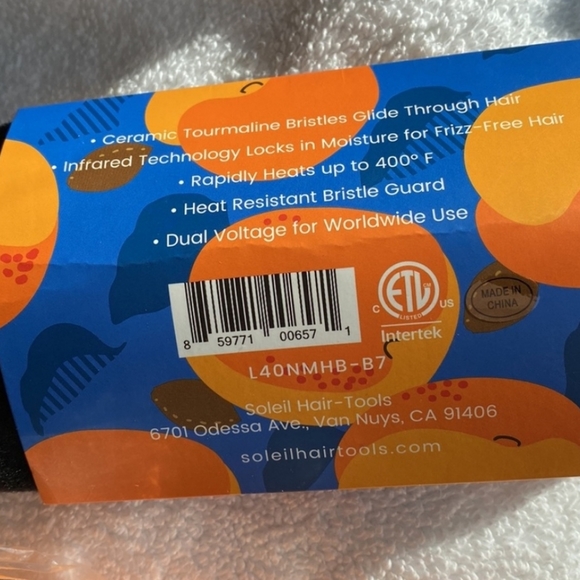 SOLEIL Hair Straightener Mini Heat Brush Tool - Picture 3 of 5